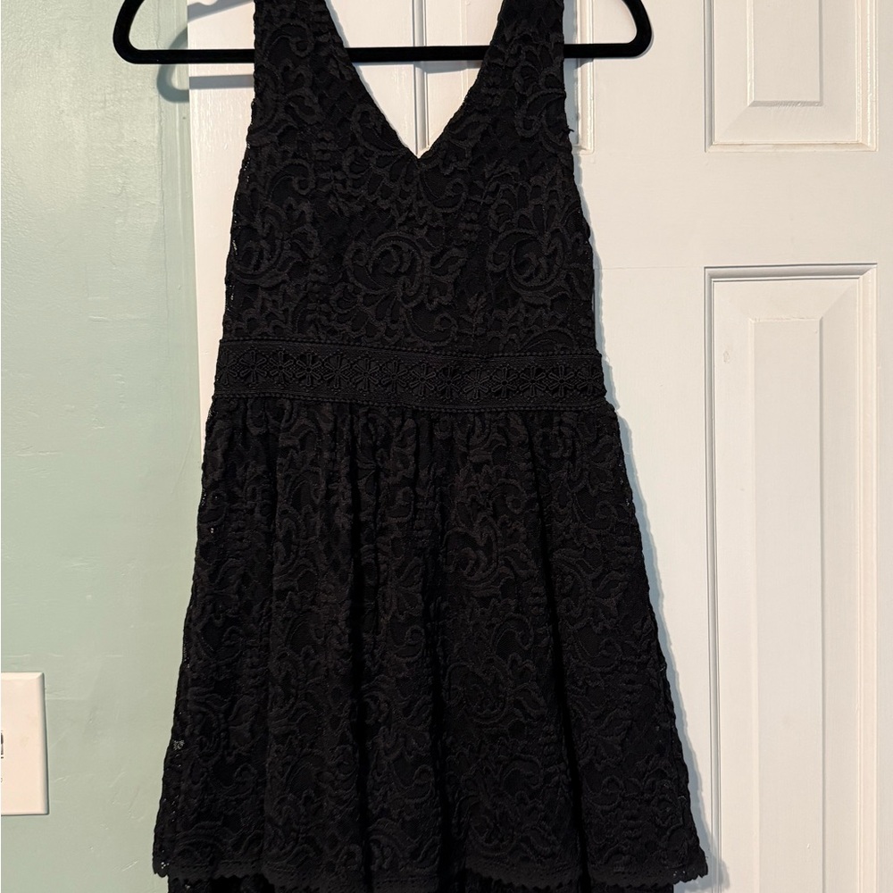 Altar'd State Black Lace Dress